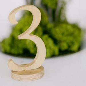 Drevené zlaté čísla