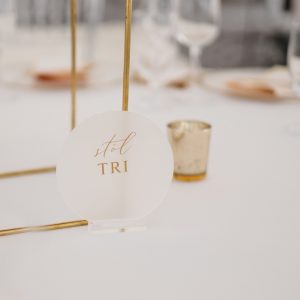 Akrylové okrúhle - mliečne