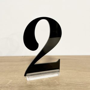 Čierne čísla stolov