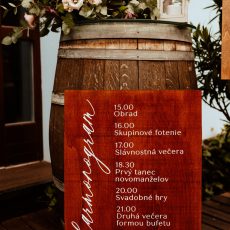 Drevená tabuľa - menšia