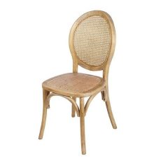 Ratanová drevená stolička
