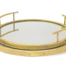 Zlaté zrkadlové podstavce (set)