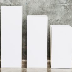 Biele podstavce (set)