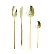 Zlatý elegantný príbor - 6 dielny set