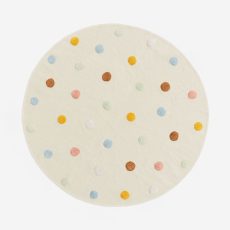 Koberec okrúhly bodkovaný