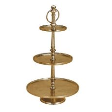 Zlatá etažérka 3-poschodová