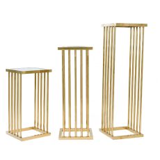 Zlaté rúrkovité podstavce (set)