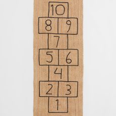 Jutový detský koberec - hra na škôlku