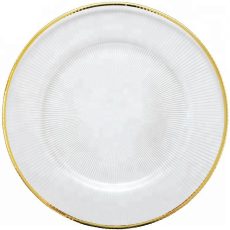 Klubový tanier so zlatým lemom