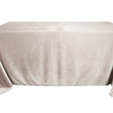 Sivo-ružový zamatový obrus - hranatý