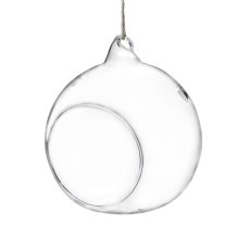 Sklenený visiaci svietnik