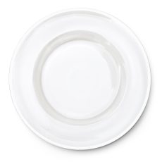 Klubový tanier s bielym lemom