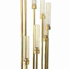 8-ramenný zlatý svietnik