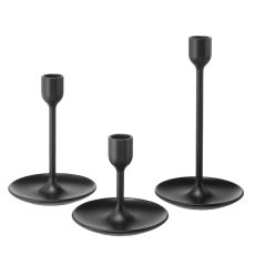Set čiernych svietnikov