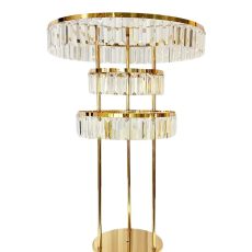 Zlatý stojan kryštálový