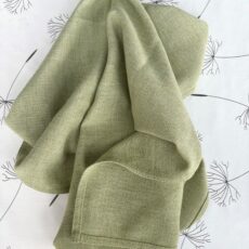 Zelený príručník ľan/bavlna