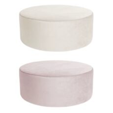 Zamatová taburetka veľká