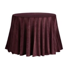 Bordový obrus okrúhly